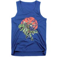 Halloween Dabbing Dinosaur Skeleton Pumpkin Vampire Gift Tank Top