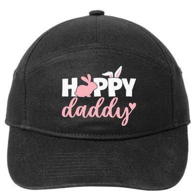 Happy Daddy Easter Dad Bunny Father's Day Easter Day 7-Panel Snapback Hat