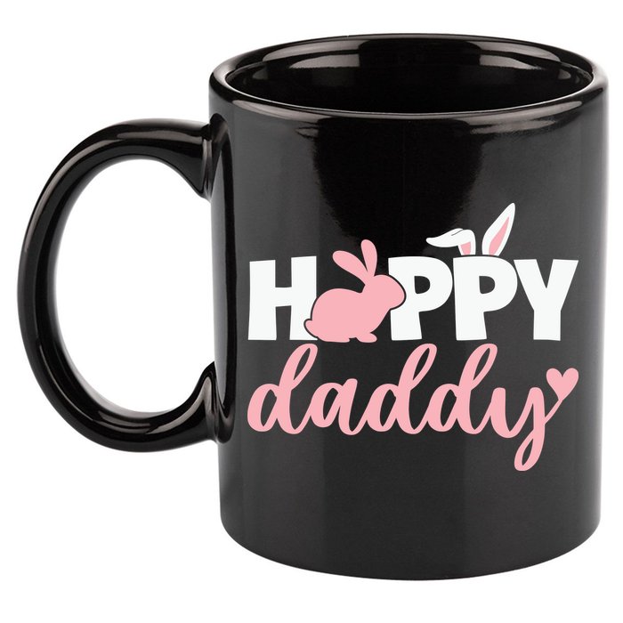 Happy Daddy Easter Dad Bunny Father's Day Easter Day 11oz C Handle Ceramic Mug