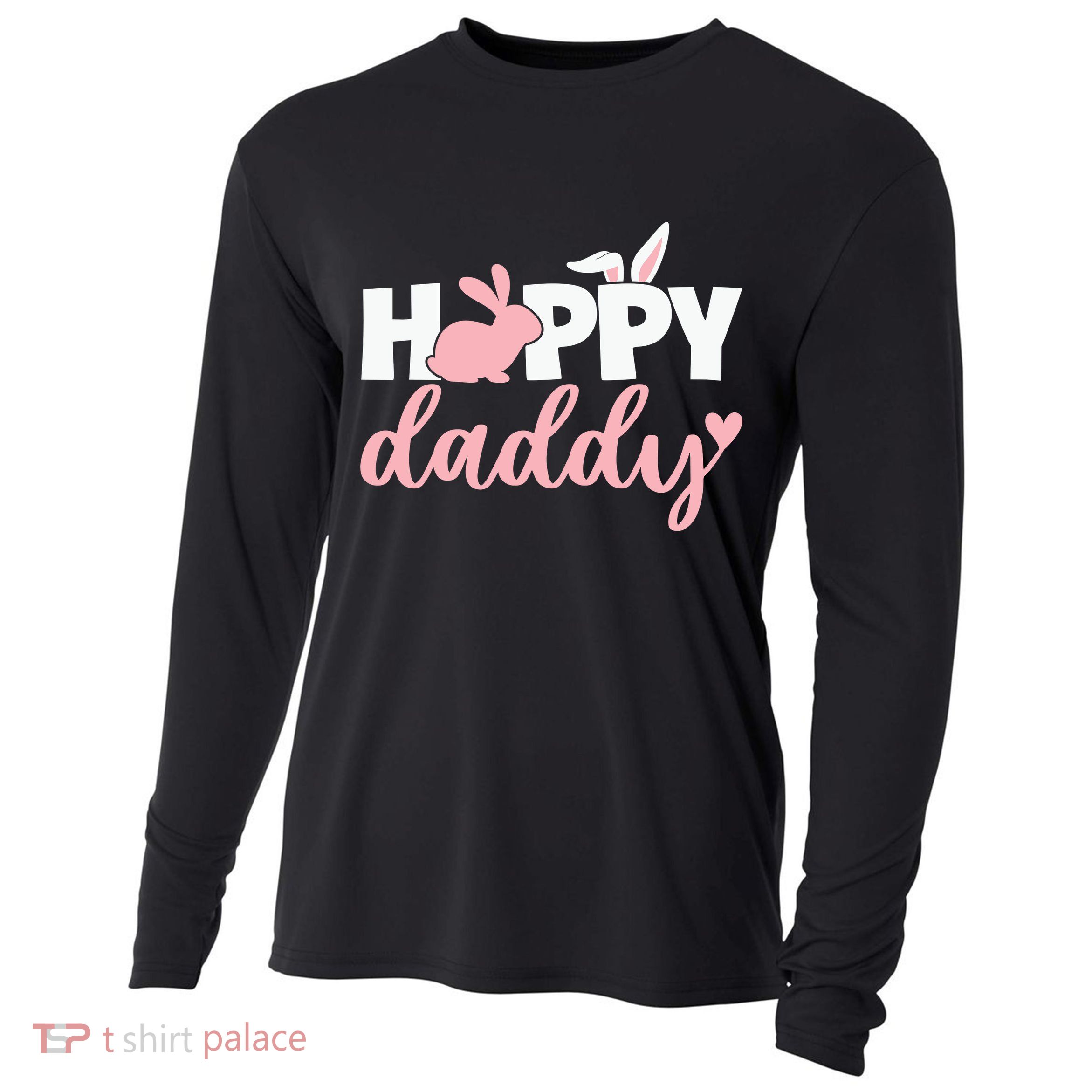 Happy Daddy Easter Dad Bunny Father's Day Easter Day Cooling Performance Long Sleeve Crew
