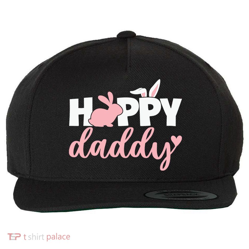 Happy Daddy Easter Dad Bunny Father's Day Easter Day Wool Snapback Cap