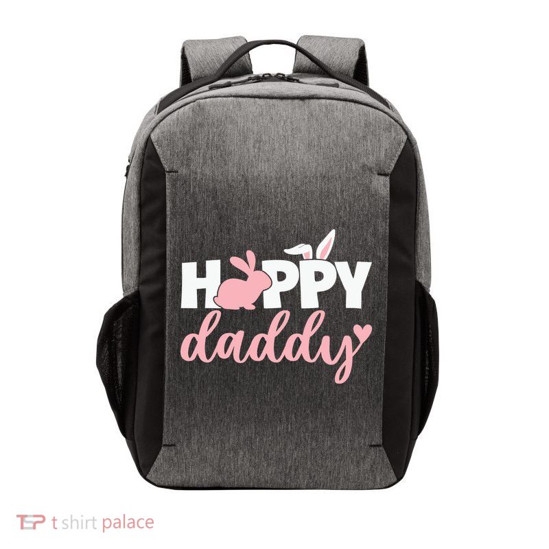Happy Daddy Easter Dad Bunny Father's Day Easter Day Vector Backpack