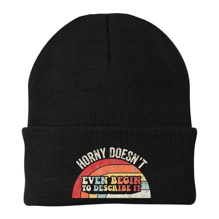 Horny DoesnT Even Begin To Describe It Knit Cap Winter Beanie