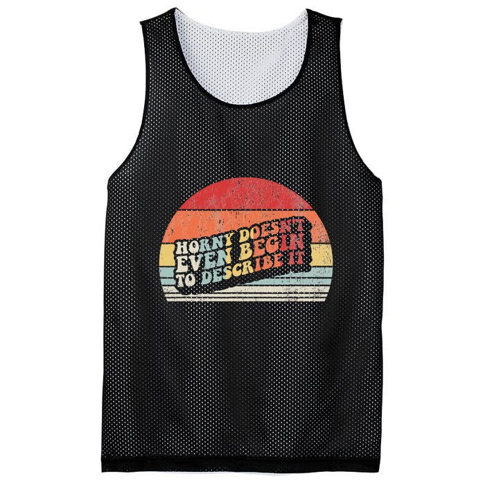 Horny DoesnT Even Begin To Describe It Funny Mesh Reversible Basketball Jersey Tank