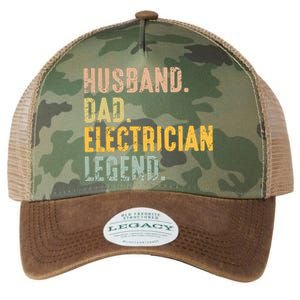 Husband Dad Electrician Legend Legacy Tie Dye Trucker Hat