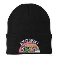 Horny DoesnT Even Begin To Describe It Retro Knit Cap Winter Beanie