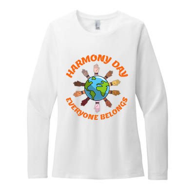 Harmony Day Everyone Belongs Womens CVC Long Sleeve Shirt