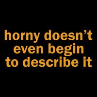 Horny Doesnt Even Begin To Describe It Drawstring Bag