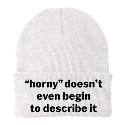 Horny Doesnt Even Begin To Describe It Knit Cap Winter Beanie