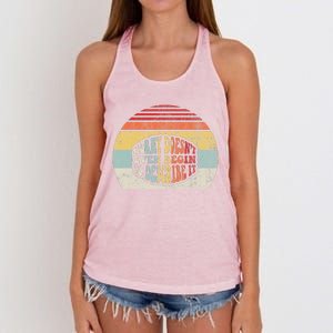 Horny DoesnT Even Begin To Describe It Women's Knotted Racerback Tank