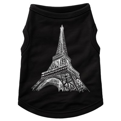 Hand Drawn Eiffel Tower Doggie Tank