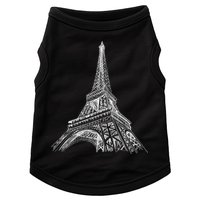 Hand Drawn Eiffel Tower Doggie Tank