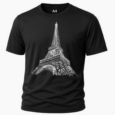 Hand Drawn Eiffel Tower Performance Shirt