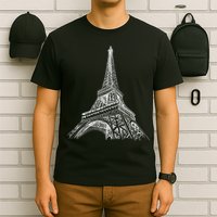 Hand Drawn Eiffel Tower T-Shirt