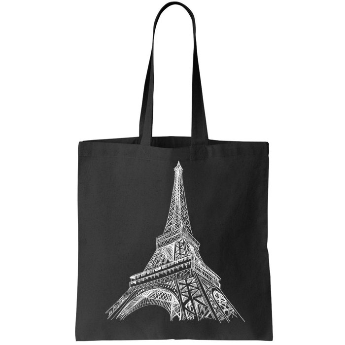 Hand Drawn Eiffel Tower Bag