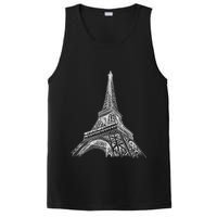 Hand Drawn Eiffel Tower PosiCharge Competitor Tank