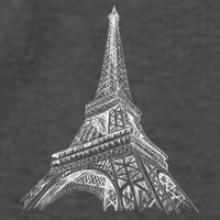 Hand Drawn Eiffel Tower Vector Backpack