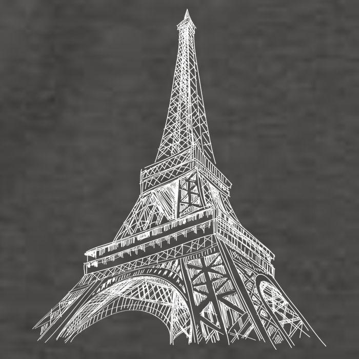 Hand Drawn Eiffel Tower Vector Backpack