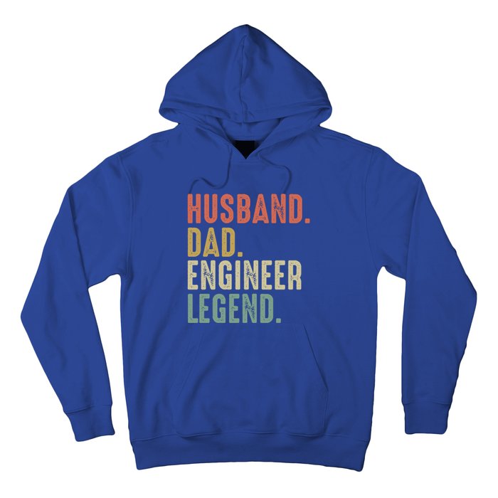 Husband Dad Engineer Legend Funny Vintage Engineer Dad Meaningful Gift Hoodie