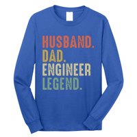 Husband Dad Engineer Legend Funny Vintage Engineer Dad Meaningful Gift Long Sleeve Shirt