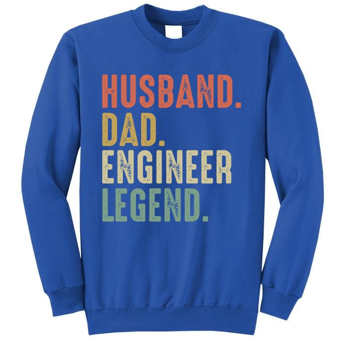 Husband Dad Engineer Legend Funny Vintage Engineer Dad Meaningful Gift Sweatshirt