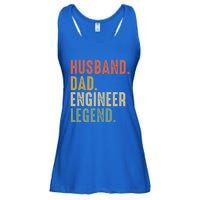 Husband Dad Engineer Legend Funny Vintage Engineer Dad Meaningful Gift Ladies Essential Flowy Tank