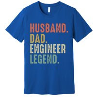 Husband Dad Engineer Legend Funny Vintage Engineer Dad Meaningful Gift Premium T-Shirt