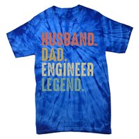 Husband Dad Engineer Legend Funny Vintage Engineer Dad Meaningful Gift Tie-Dye T-Shirt