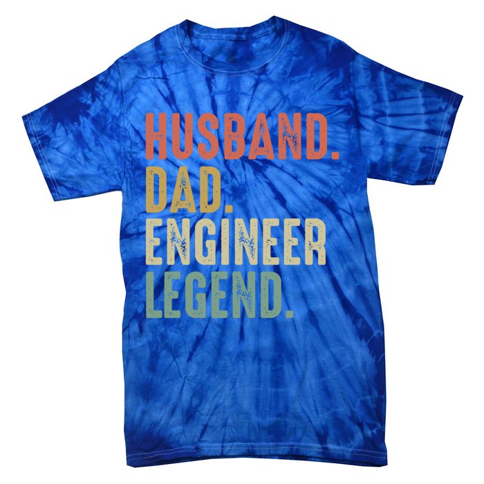 Husband Dad Engineer Legend Funny Vintage Engineer Dad Meaningful Gift Tie-Dye T-Shirt