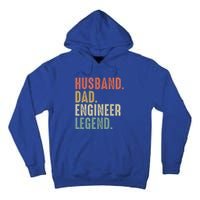 Husband Dad Engineer Legend Funny Vintage Engineer Dad Meaningful Gift Tall Hoodie