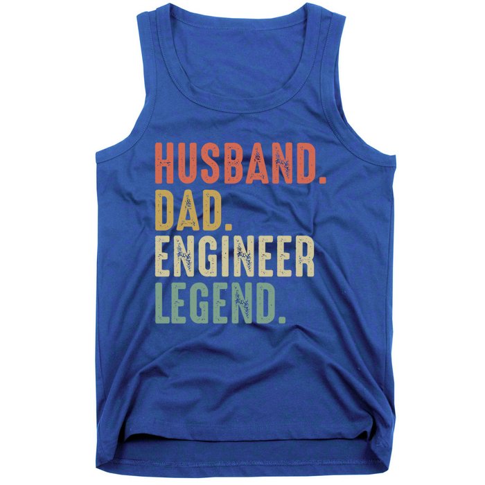 Husband Dad Engineer Legend Funny Vintage Engineer Dad Meaningful Gift Tank Top