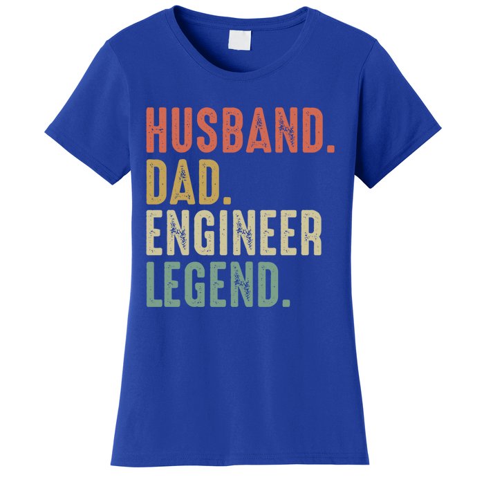 Husband Dad Engineer Legend Funny Vintage Engineer Dad Meaningful Gift Women's T-Shirt