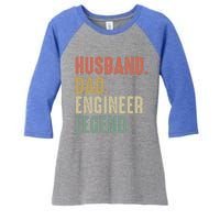 Husband Dad Engineer Legend Funny Vintage Engineer Dad Meaningful Gift Women's Tri-Blend 3/4-Sleeve Raglan Shirt