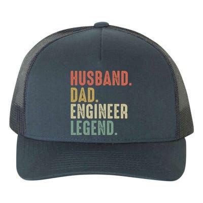 Husband Dad Engineer Legend Funny Vintage Engineer Dad Meaningful Gift Yupoong Adult 5-Panel Trucker Hat