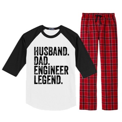 Husband Dad Engineer Legend Meaningful Gift Funny FatherS Day Cute Gift Raglan Sleeve Pajama Set