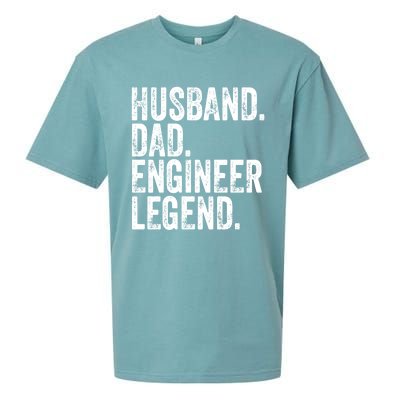 Husband Dad Engineer Legend Meaningful Gift Funny FatherS Day Cute Gift Sueded Cloud Jersey T-Shirt