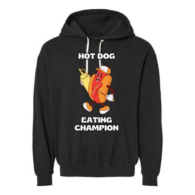 Hot Dog Eating Champion Garment-Dyed Fleece Hoodie