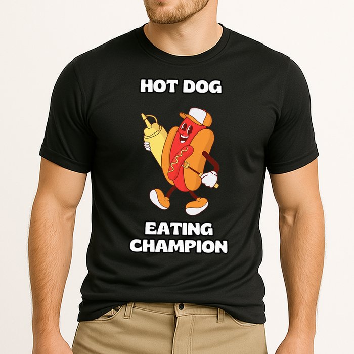 Hot Dog Eating Champion Cooling Performance Crew T-Shirt