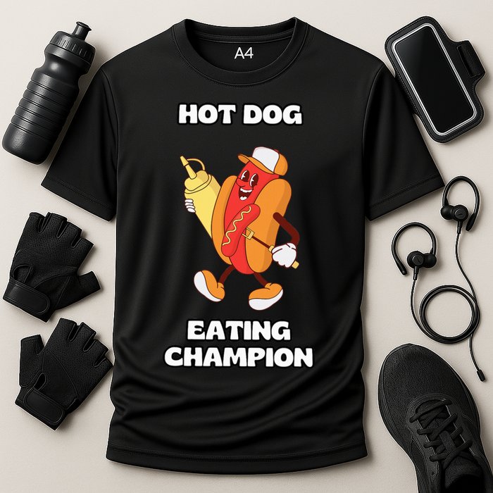 Hot Dog Eating Champion Cooling Performance Crew T-Shirt