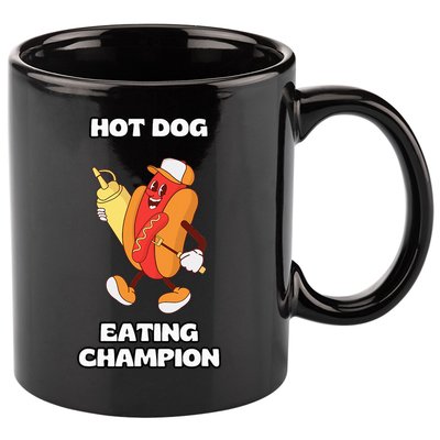 Hot Dog Eating Champion 11oz C Handle Ceramic Mug