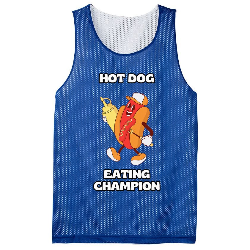 Hot Dog Eating Champion Mesh Reversible Basketball Jersey Tank