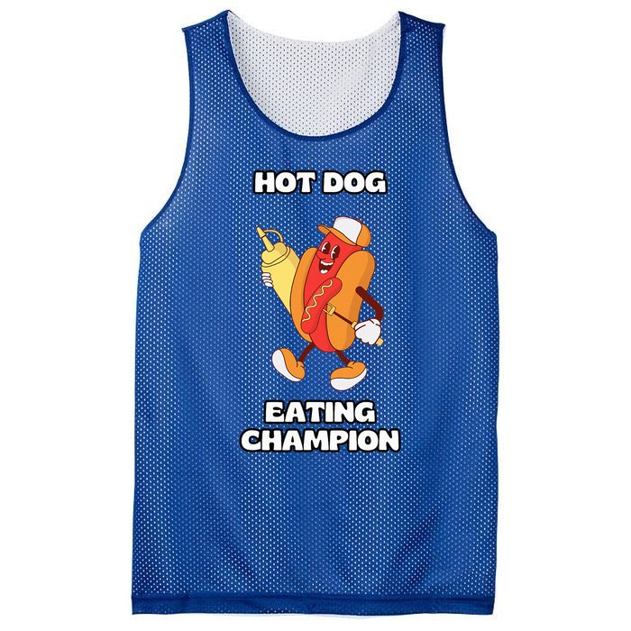 Hot Dog Eating Champion Mesh Reversible Basketball Jersey Tank