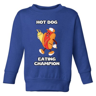 Hot Dog Eating Champion Toddler Sweatshirt