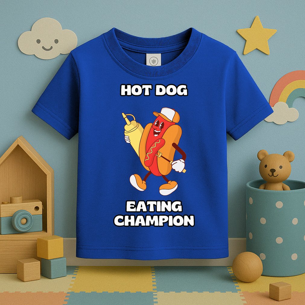 Hot Dog Eating Champion Toddler T-Shirt