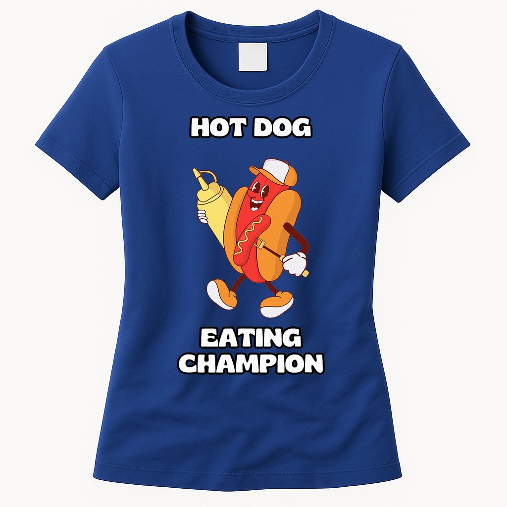 Hot Dog Eating Champion Womens T-Shirt