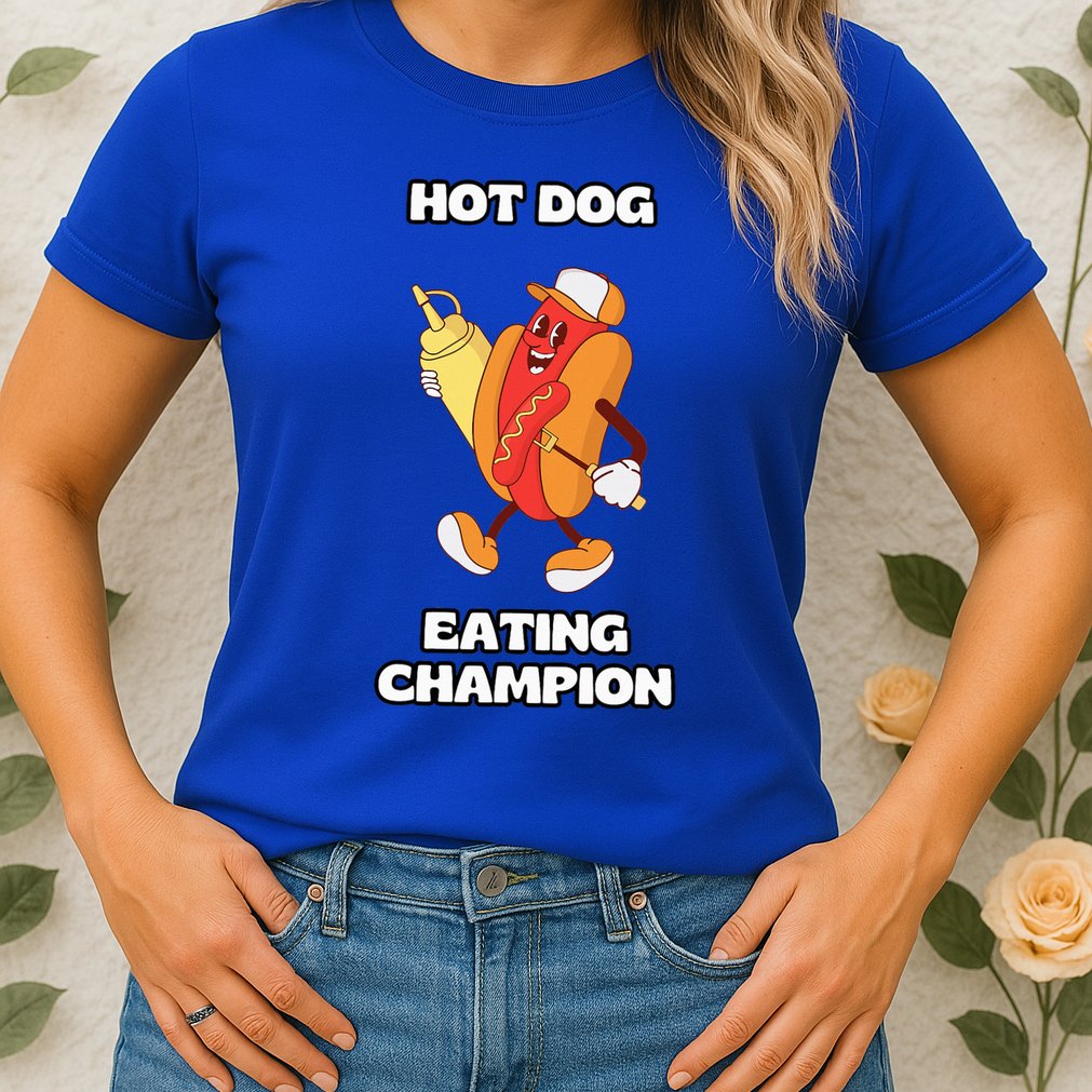 Hot Dog Eating Champion Womens T-Shirt