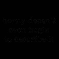 Horny Doesn’T Even Begin To Describe It 16oz Travel Tumbler