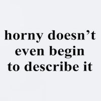 Horny Doesn’T Even Begin To Describe It Sueded Cloud Jersey T-Shirt