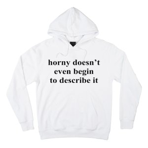 Horny Doesn’T Even Begin To Describe It Hoodie