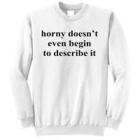 Horny Doesn’T Even Begin To Describe It Sweatshirt